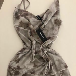 NWT MISS JOSLIN X MOTEL MINI DRESS IN MESH